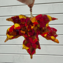 Load image into Gallery viewer, Fused Glass Fall Leaves