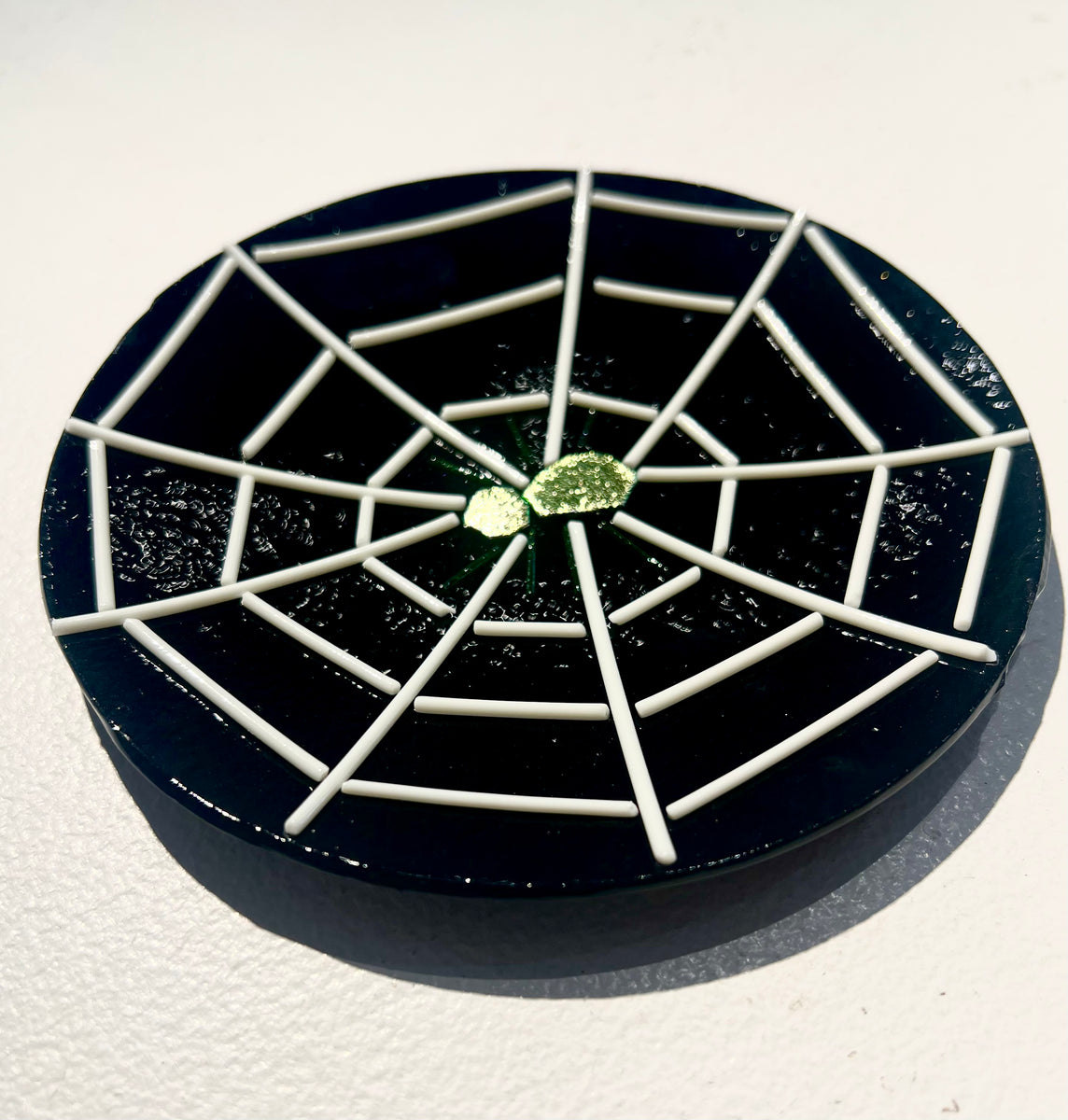 Spider Web Dish Fusing Class – Blind Bird Designs