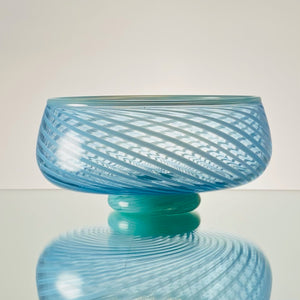 ThrÍga-Aquamarine Cane-Handblown Glass